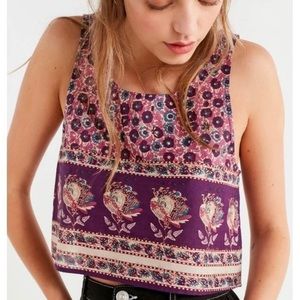 Urban Outfitters Boho Cropped Tank Top